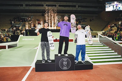 Monster Energy Sweeps Men's Skateboard Street Podium at SLS Paris 2026